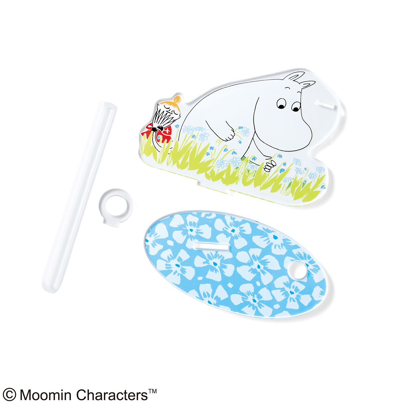 フェリシモの雑貨 Kraso|ＭＯＯＭＩＮ　花咲くムーミン谷の一輪挿しミニスタンドの会|●1回のお届けセット例です。