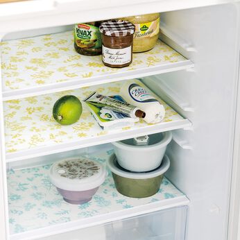 フェリシモの雑貨Kraso | 汚れや水滴を吸収冷蔵庫シート　ハーブ柄