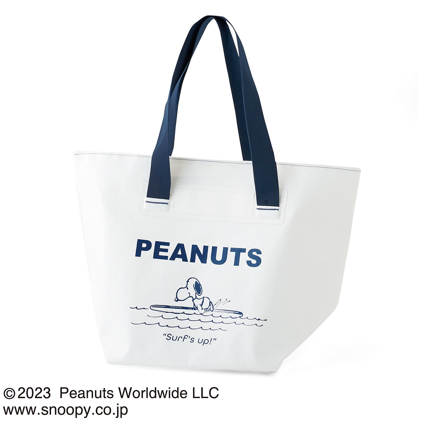 フェリシモの雑貨 Kraso|PEANUTS　スヌーピー　ザブザブ洗える　レジャー編トートバッグの会|〈サーフィン〉