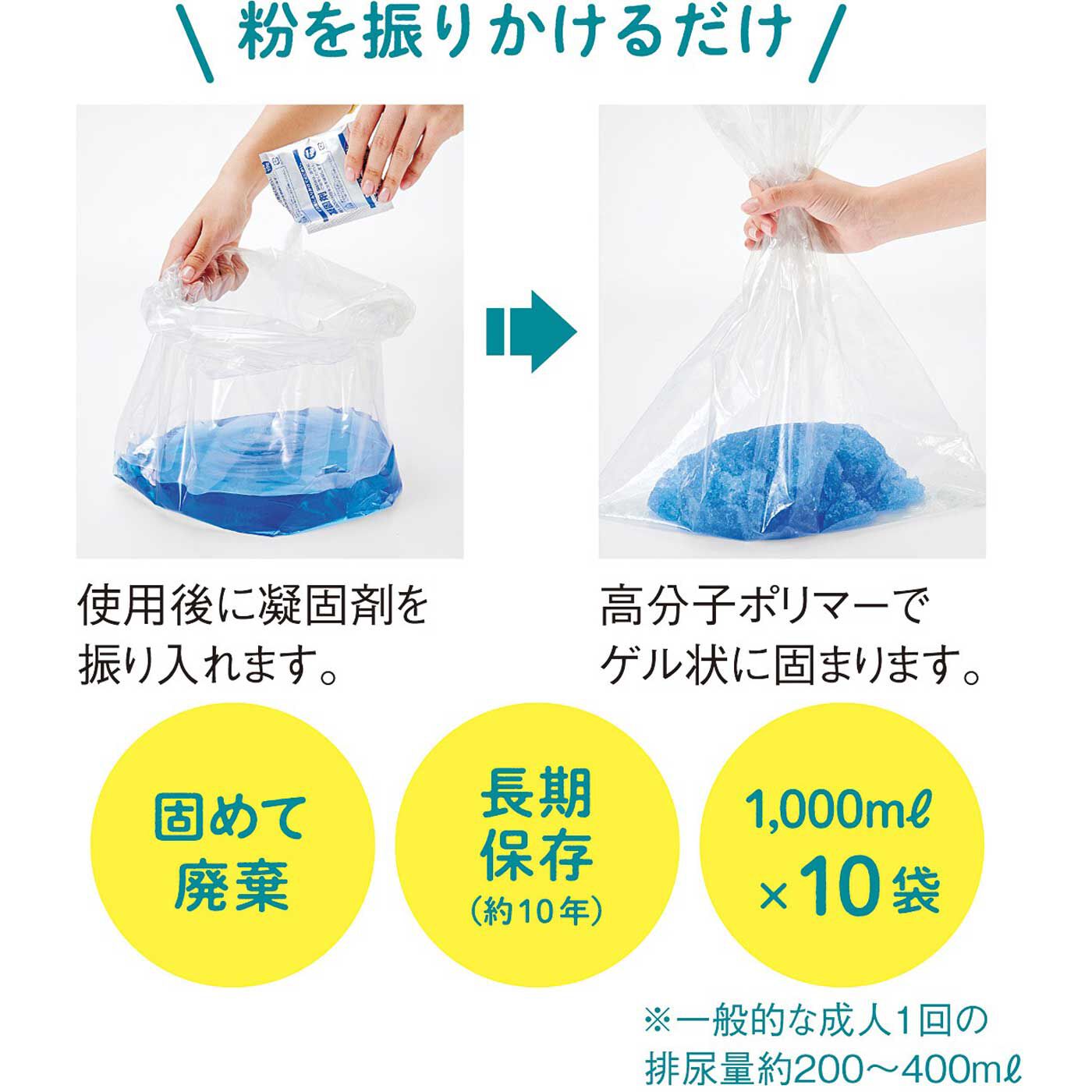 フェリシモの雑貨 Kraso|もしもの時に備えたい！　固めて捨てるトイレ凝固剤セット（10年保存）