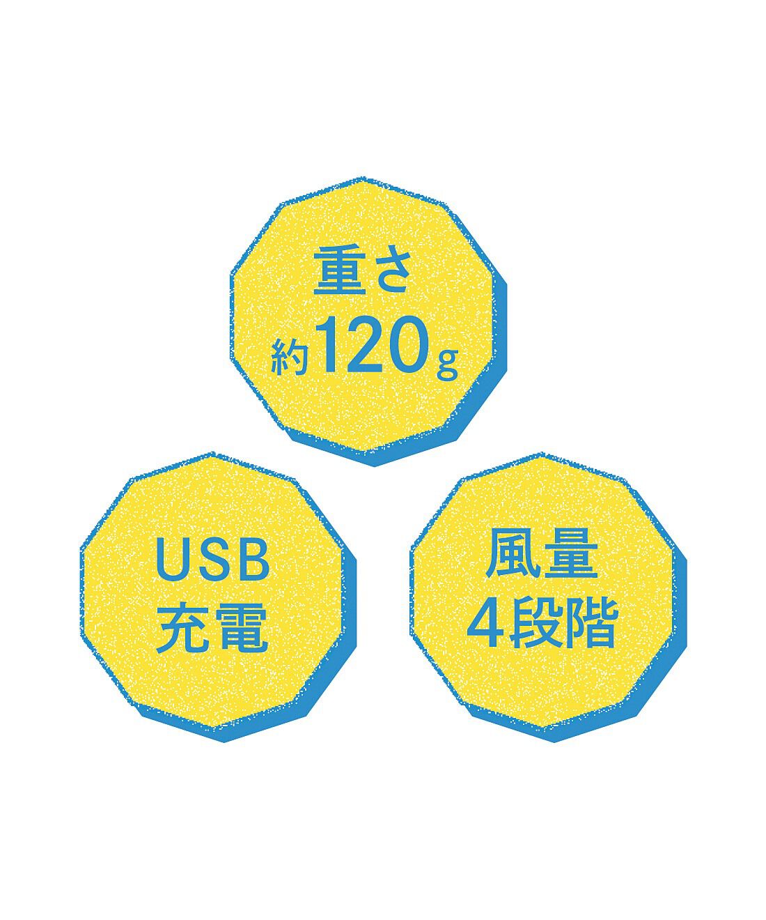 フェリシモの雑貨 Kraso|前後２枚羽根で大風量　コンパクトハンディファンの会