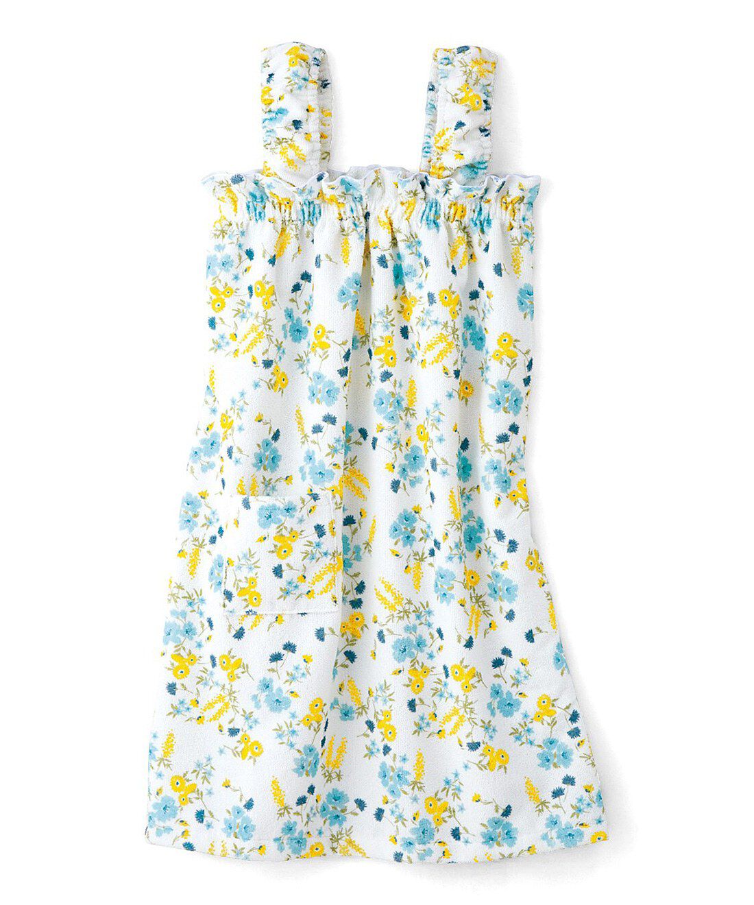 フェリシモの雑貨 Kraso|クーフゥ　湯上がりに気持ちよい　涼やかな花柄の吸水速乾ワンピタオル