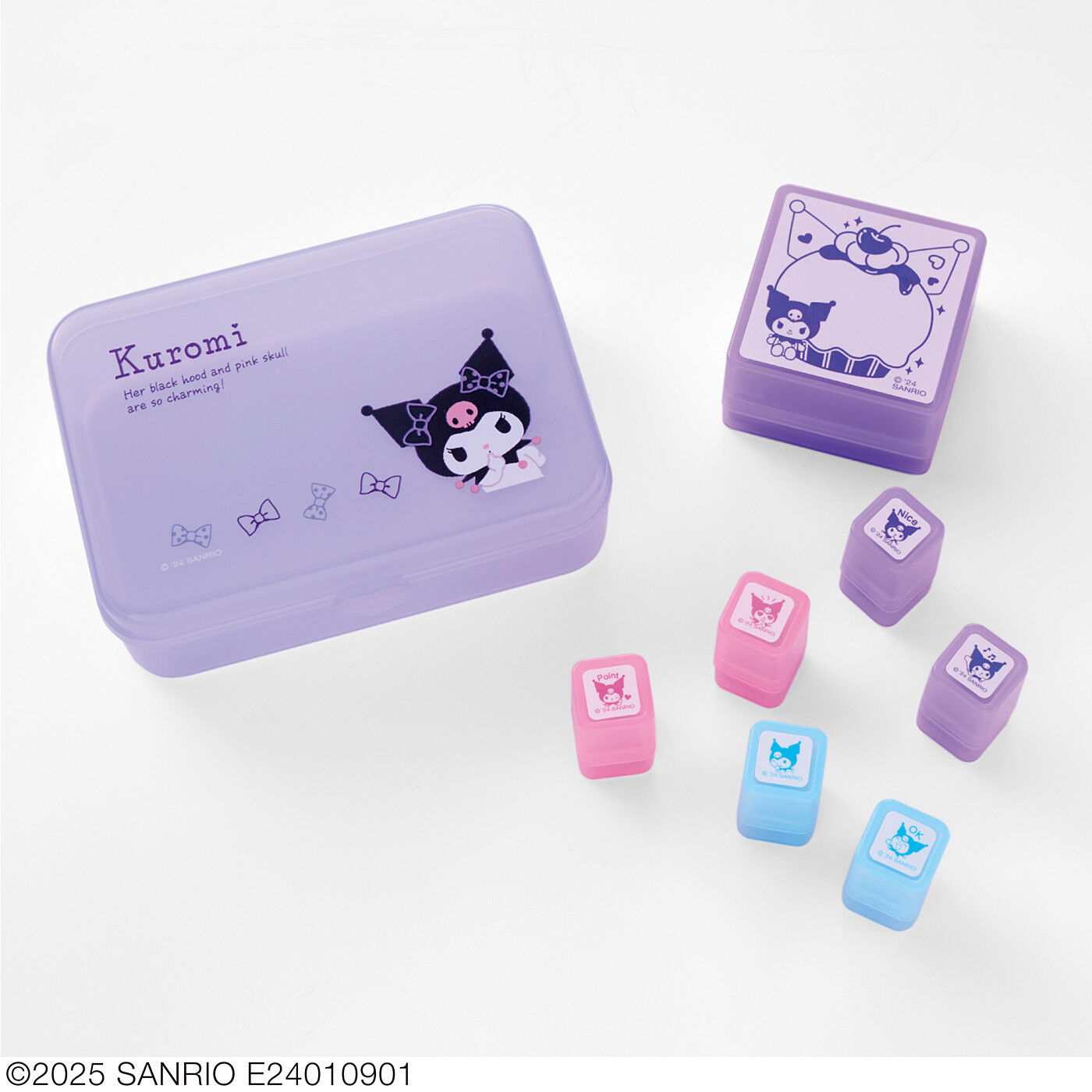 フェリシモの雑貨 Kraso|黒いずきんがチャームポイントのクロミちゃんの会|●1回のお届け例（スタンプ）