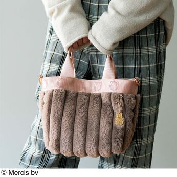 フェリシモの雑貨 Kraso | ミッフィーサークル大人色2‐wayファーバッグ
