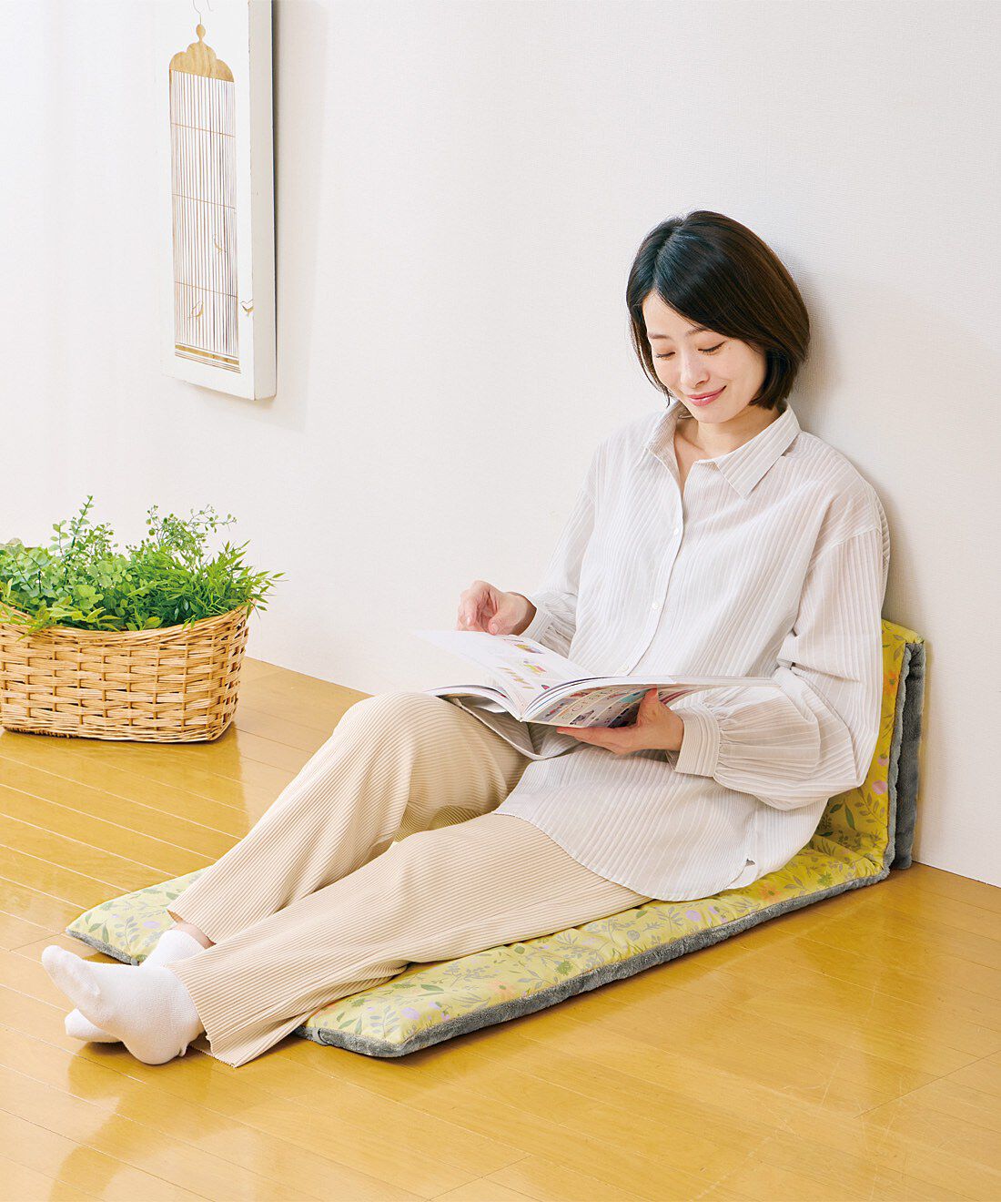 フェリシモの雑貨 Kraso|クーフゥ　裏面あったか素材で使い分け　ごろ寝マット〈実りのかけら〉の会