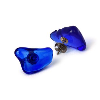 フェリシモの雑貨 Kraso | ワインボトル廃材アクセサイヤアクセ〈青〉