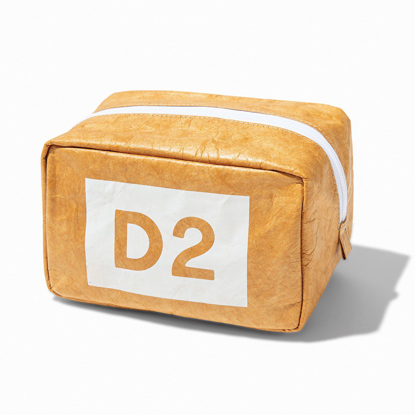 フェリシモの雑貨 Kraso|よしもとコラボ　ロングコートダディ　井上さんの段ボールポーチ|フロントには「D2」のプリント。