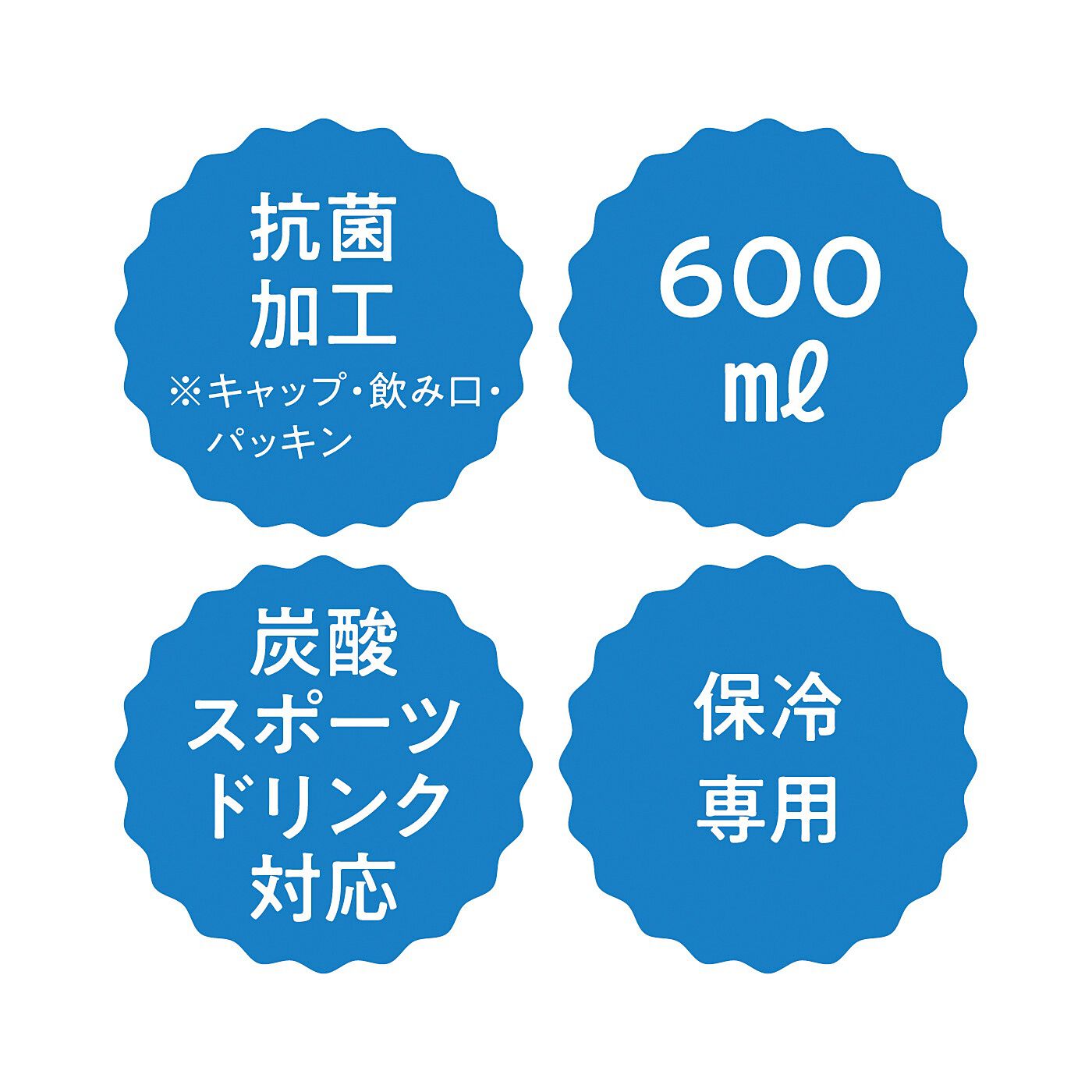 フェリシモの雑貨 Kraso|スポーツドリンクや炭酸飲料に使える　保冷専用 炭酸マイボトル〈ブルー〉