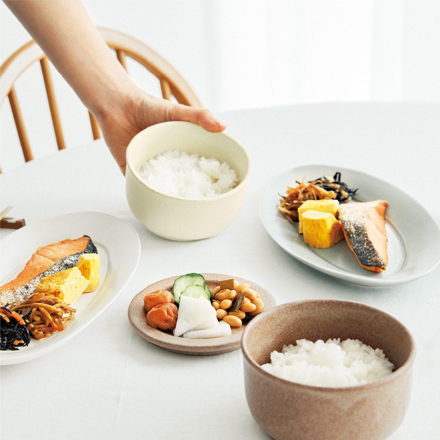 フェリシモの雑貨 Kraso|エスキューブキッチンズ　レンチンでご飯ふっくら　器遣いもできる　一膳おひつボウルの会