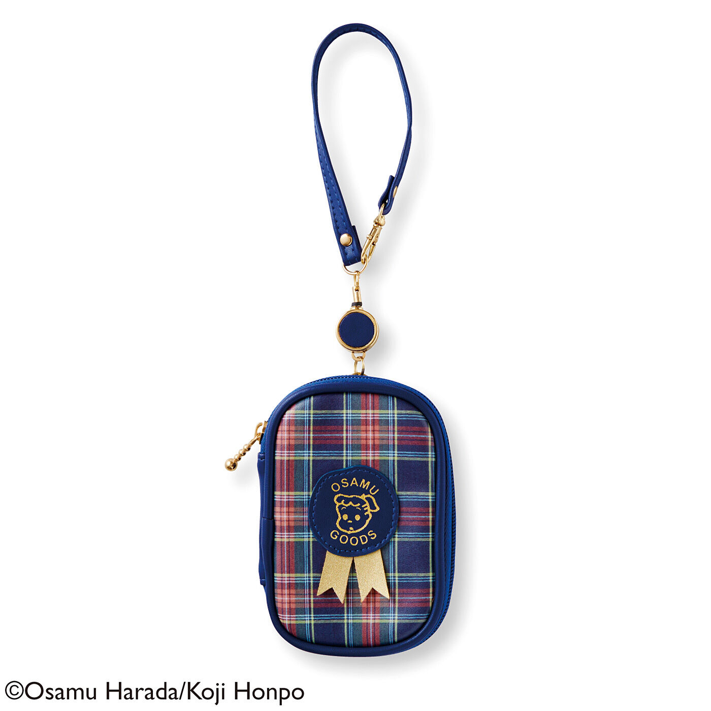 フェリシモの雑貨 Kraso|USEDo×OSAMU GOODS　トラッドなタータンチェックが大人顔　車のかぎも入るミニウォレット|〈ジル〉