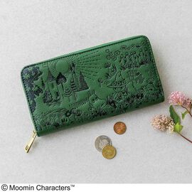 フェリシモの雑貨 Kraso | ムーミンハウスとフラワー型押し長財布