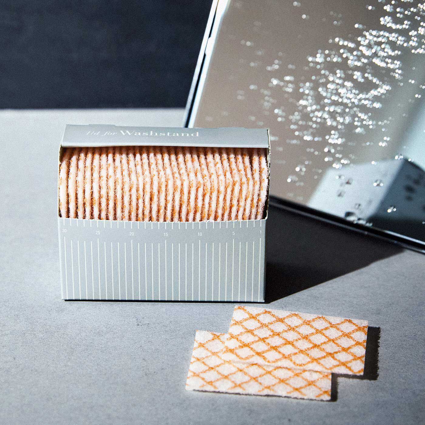 フェリシモの雑貨 Kraso|1/d for Washstand 洗面台用ミニワイプの会|洗面台に最適な特殊素材とコンパクトさ