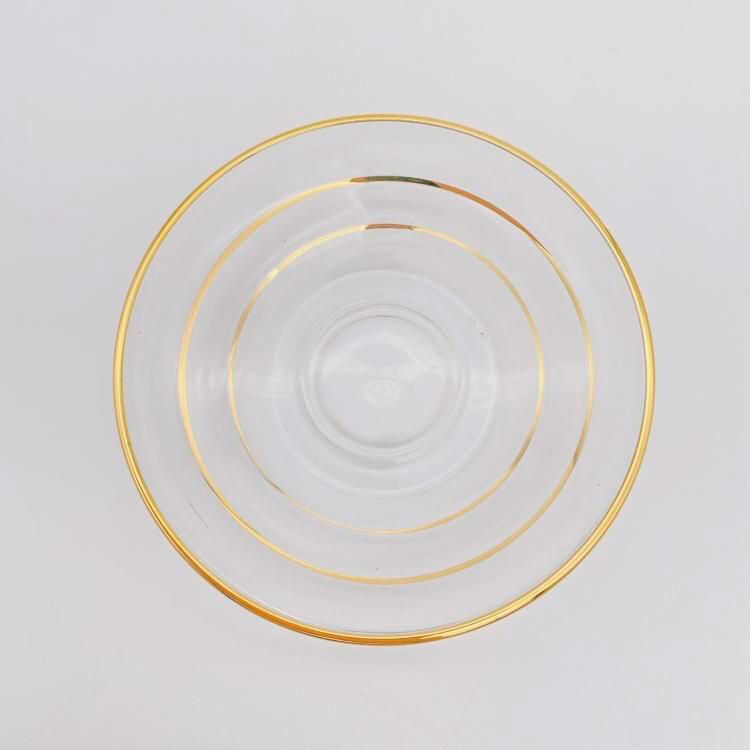 フェリシモの雑貨 Kraso|チャイグラスClear Gold Line E（ハンドルなし）M