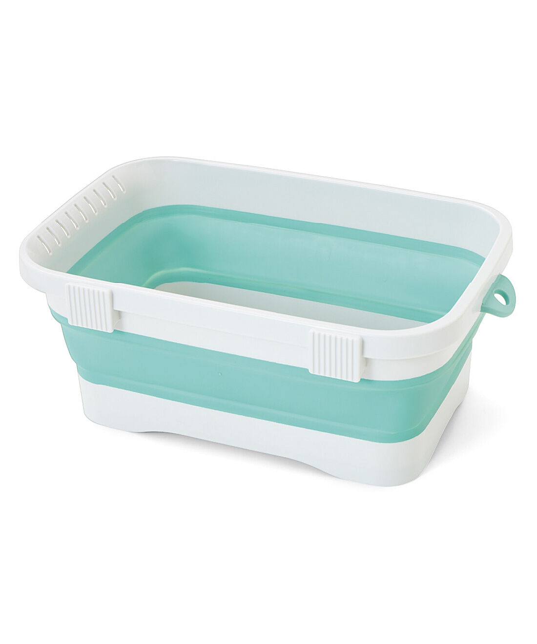 フェリシモの雑貨Kraso［クラソ］|エスキューブキッチンズ　茎に隠れた汚れをしっかり洗えてつけ置き洗いもスマートに　たためるコンパクトたらい〈6.6L〉|組み立て時