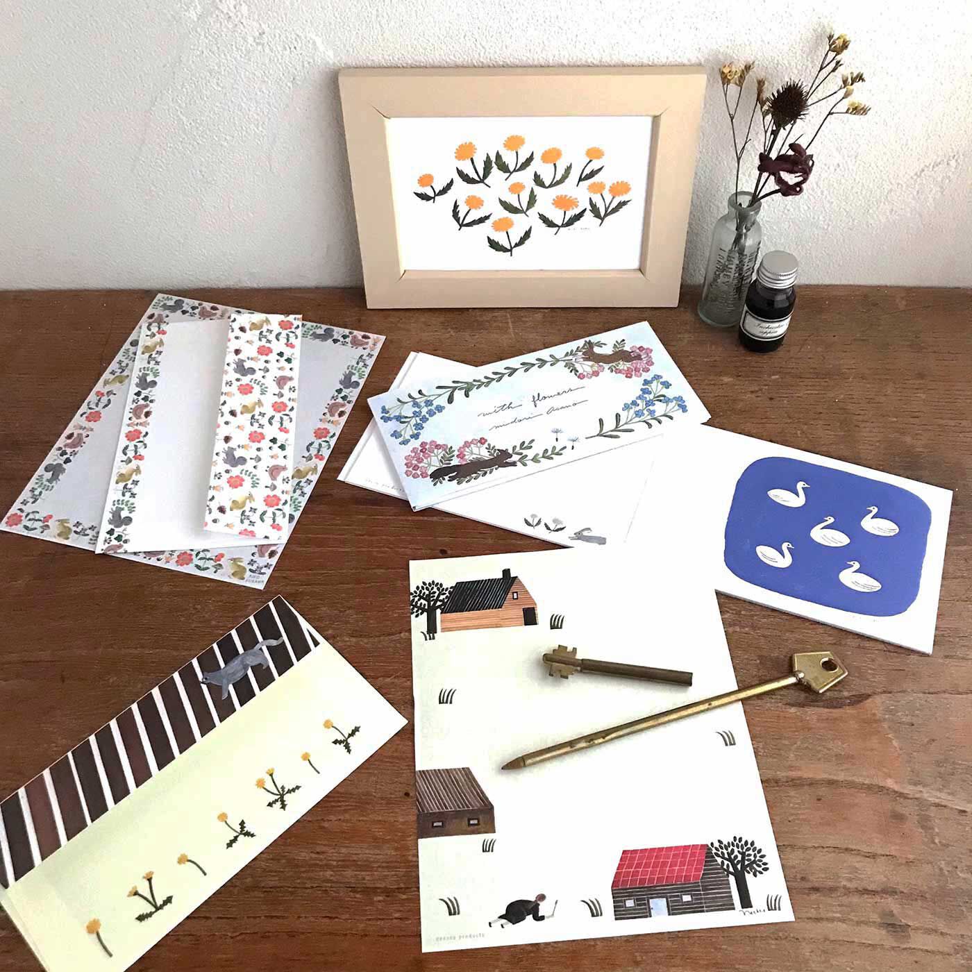 フェリシモの雑貨 Kraso|cozyca products 人気作家さんのかわいいイラストが楽しめる  紙もの文具セット  PART2の会