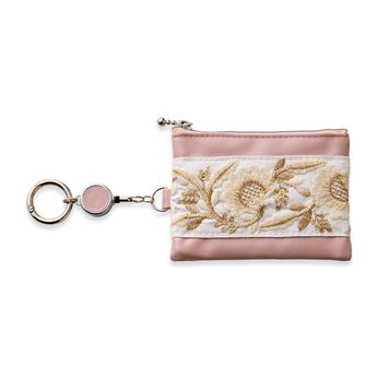 フェリシモの雑貨 Kraso | お守りをしのばせるインド刺しゅうキーポーチ