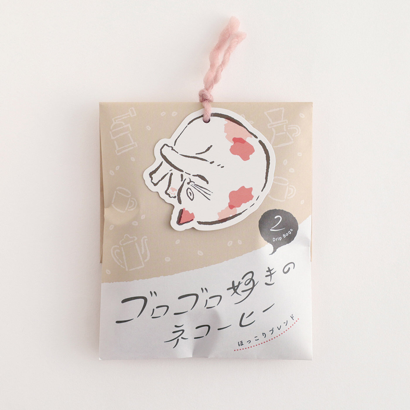 フェリシモの雑貨 Kraso|ネコーヒー２種類セット〈ドリップコーヒー４杯分〉の会|【ゴロゴロ好きのネコーヒー 】フルーティーな味わいとやわらかな酸味が心地いいブレンド。