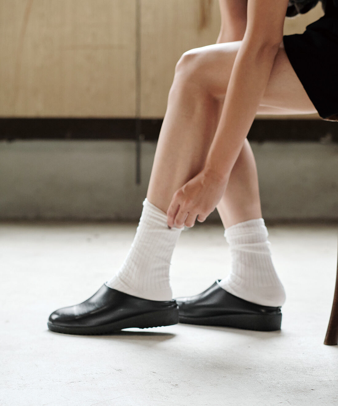 フェリシモの雑貨 Kraso|サッと履ける おでかけサボ〈ブラック〉