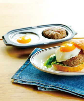 フェリシモの雑貨Kraso［クラソ］ | 電子レンジで焼きメニュー目玉焼き簡単レンジグリル