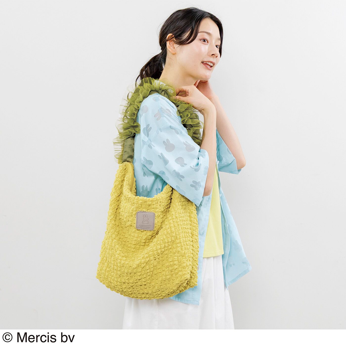 フェリシモの雑貨 Kraso|ミッフィーサークル　持ち手の長さが変えられる もこもこショルダーバッグの会