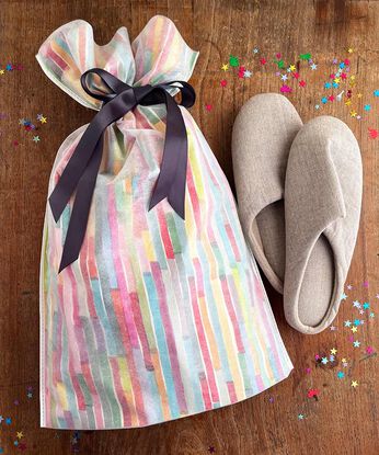 フェリシモの雑貨Kraso［クラソ］ | リボン付きギフトバッグカラフル　大５枚セット