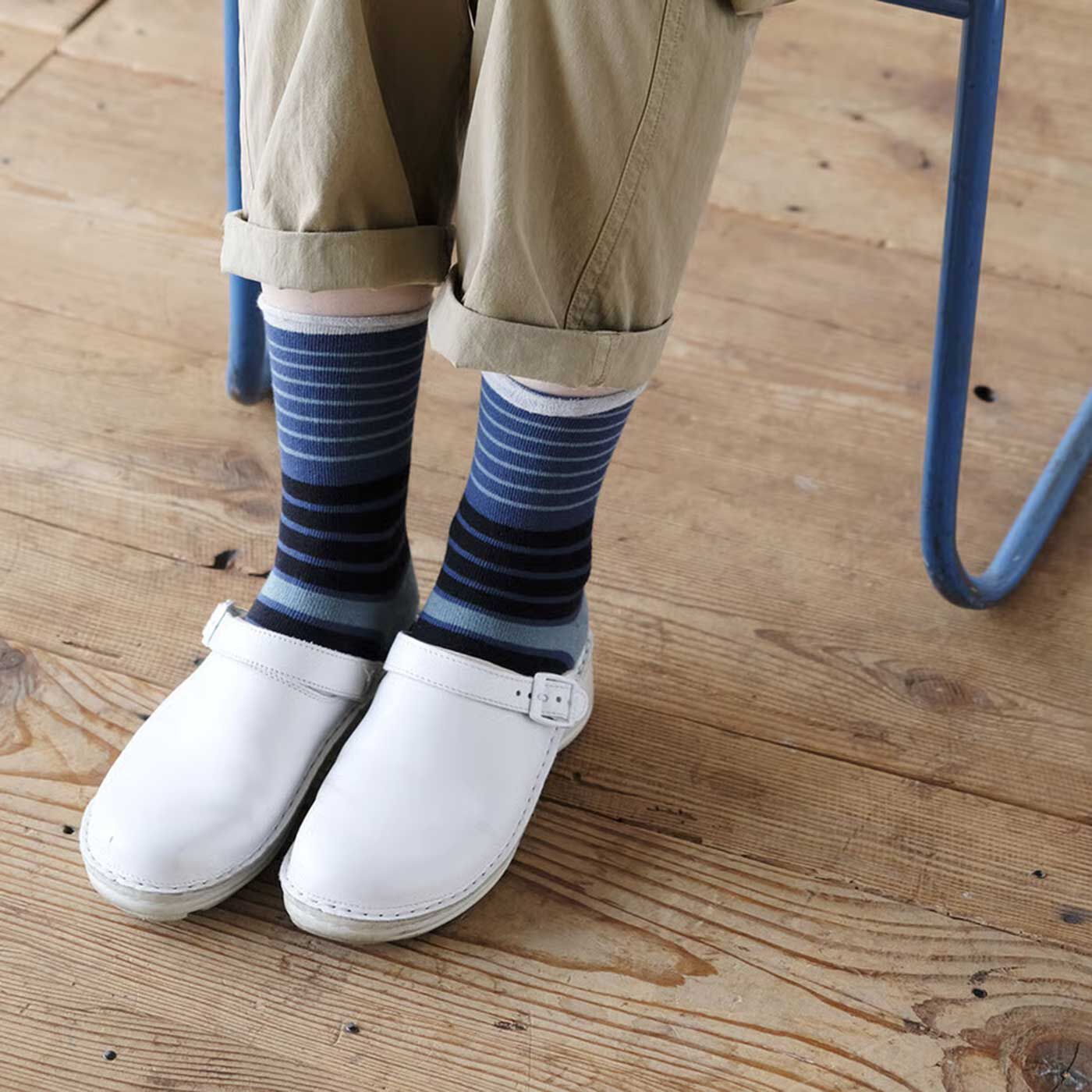 フェリシモの雑貨Kraso［クラソ］|サルビア ゴムなしでやさしいはき心地 ふんわりくつしたの会