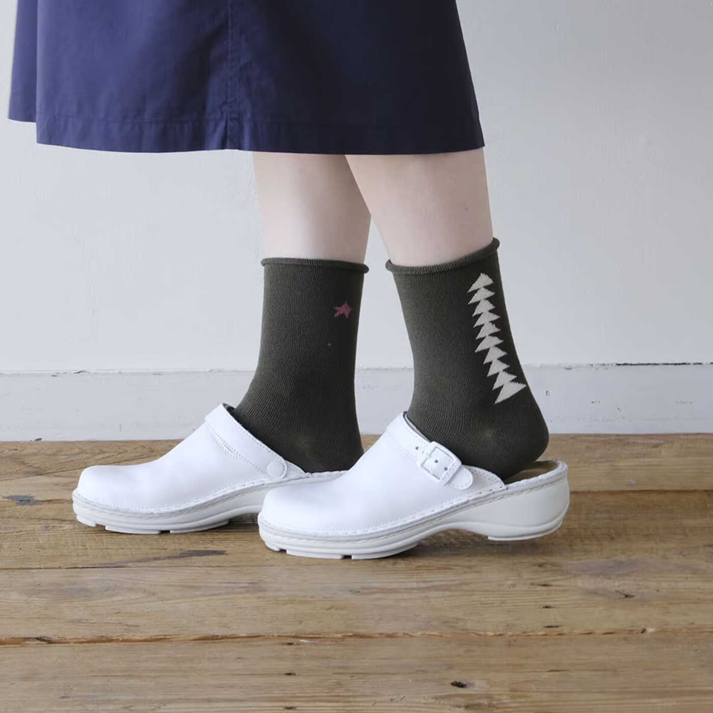 フェリシモの雑貨Kraso［クラソ］|サルビア ゴムなしでやさしいはき心地 ふんわりくつしたの会