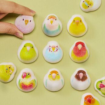 フェリシモの雑貨 Kraso | ミニ和風マシュマロインコのほうずい１５個