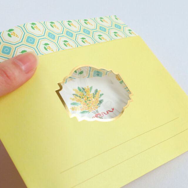 フェリシモの雑貨 Kraso|flor choose　メッセージセット〈ミモザ〉