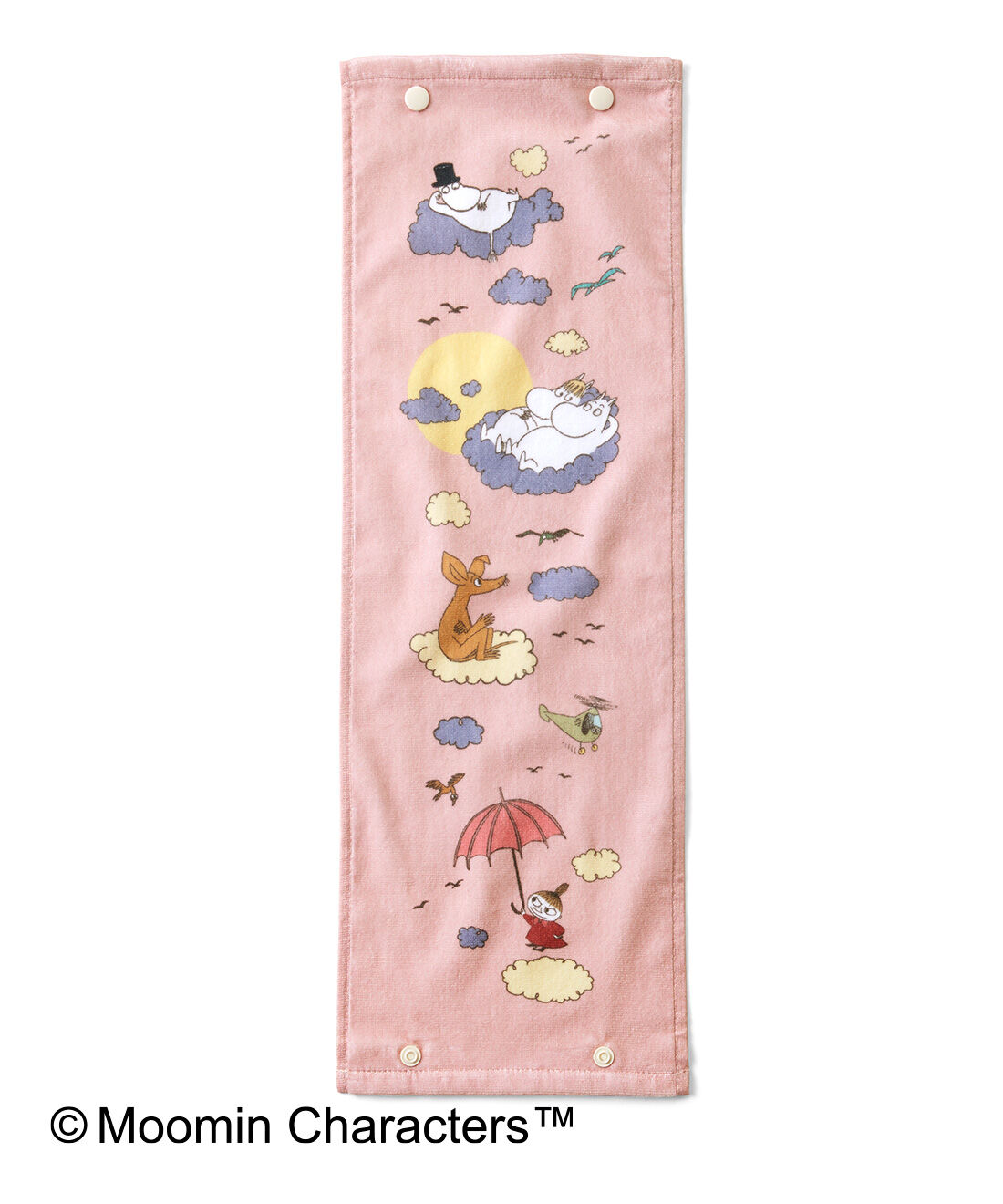 フェリシモの雑貨 Kraso|MOOMIN いつでも乾いた面でふける まわすたびうれしいくるくるタオルの会|〈空でふわふわ〉
