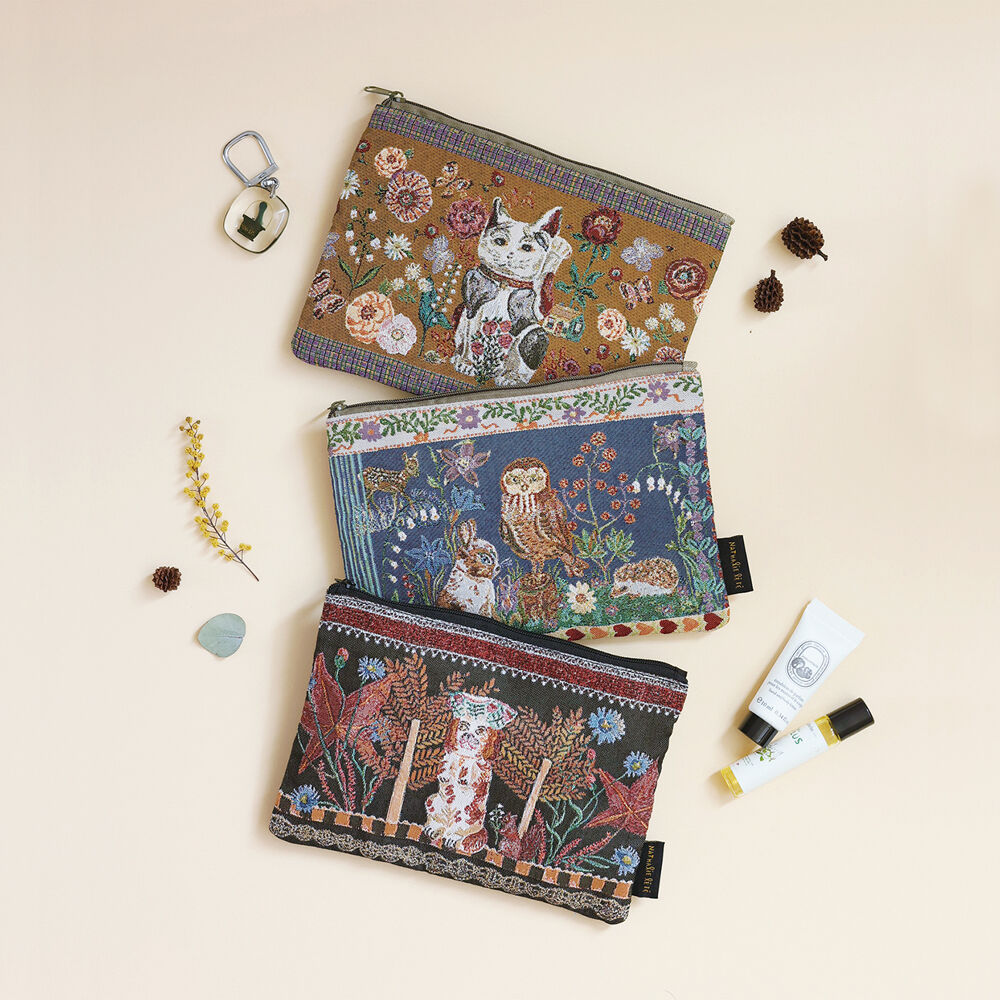 フェリシモの雑貨 Kraso|Nathalie Lete Flat pouch Dog