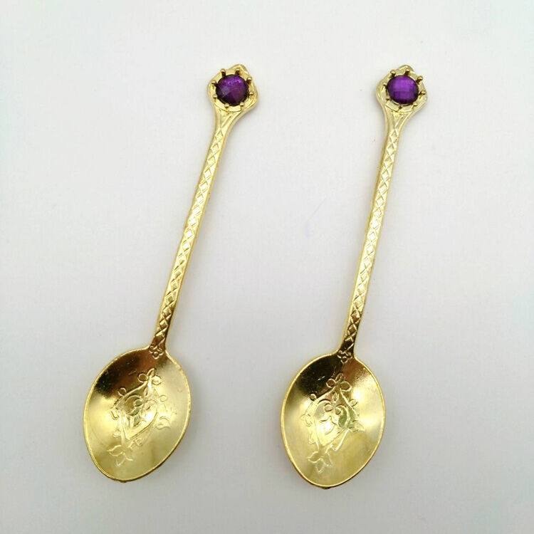 フェリシモの雑貨 Kraso|スプーンGold Purple Circle 2本セット