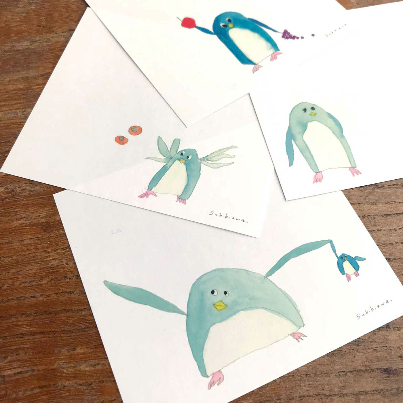 フェリシモの雑貨 Kraso|cozyca products 人気作家さんのかわいいイラストが楽しめる  紙もの文具セット  PART2の会|【スビキアワ / Subikiawa. 】 ”日常の中で使用できる絵画” をテーマに展開。平面制作、空間構成、デザインなどさまざまな活動をしています。