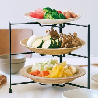 フェリシモの雑貨 Kraso | テーブルが広く使える重ねる食卓スタンド