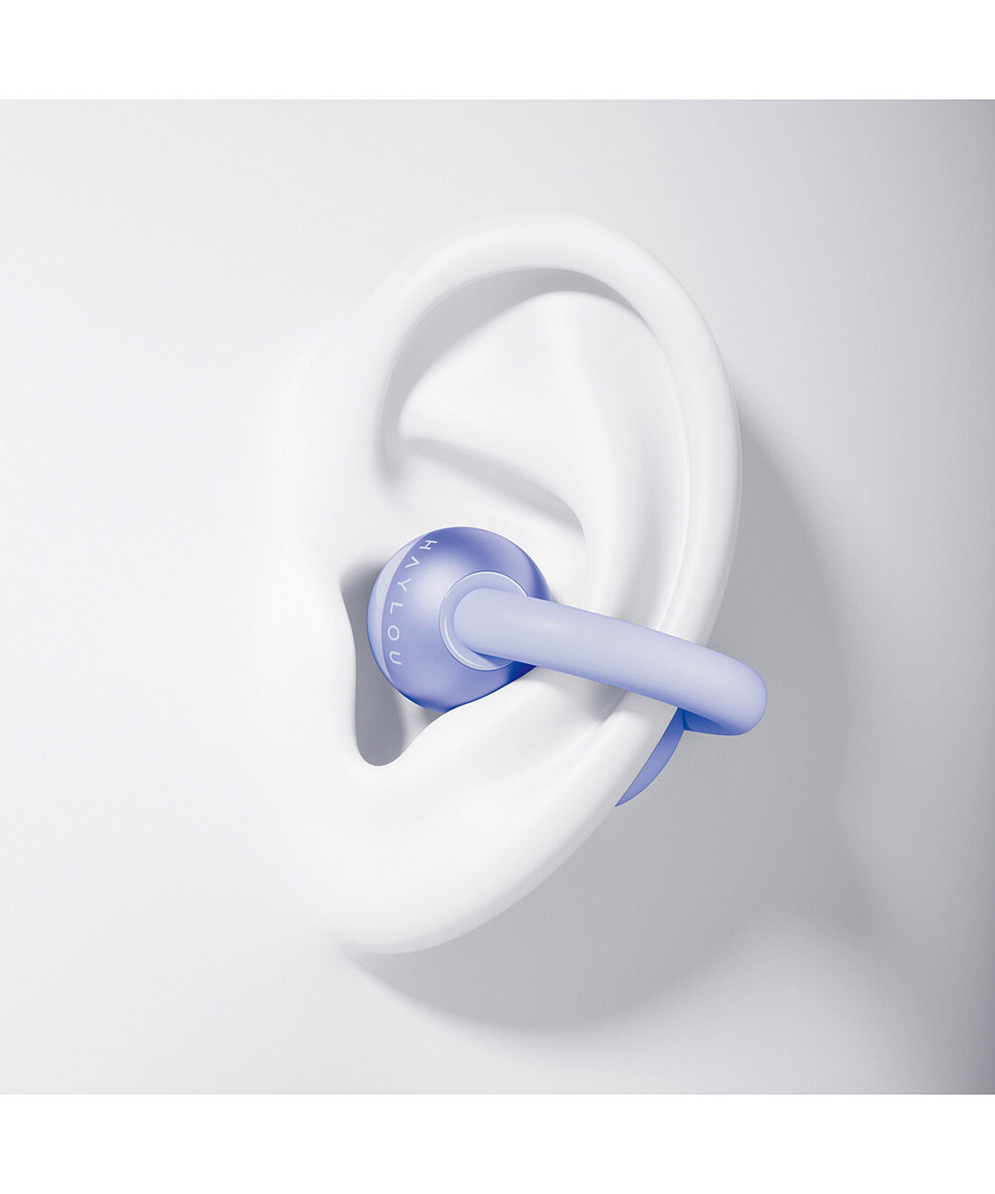 フェリシモの雑貨 Kraso|耳をふさがないのがストレスフリー イヤカフ型ワイヤレスイヤホン|イヤカフ型なので耳に負担なく装着できます。