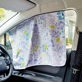 フェリシモの雑貨 Kraso | 車用UVカットマグネットカーテンセット〈フラワー〉