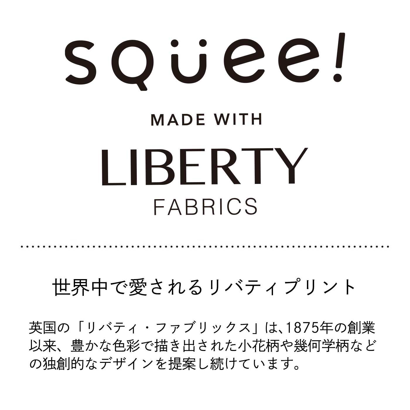 フェリシモの雑貨Kraso［クラソ］|Squee!　リバティプリント　中身が見やすい　メッシュA４ファイルポーチセットの会