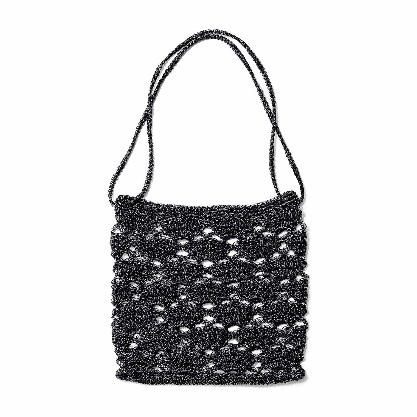 Couturier|視線を集めるきらめき やわらかくて編みやすい メタリックヤーンのかぎ針バッグの会|ビッグファン（ポシェットバッグ）