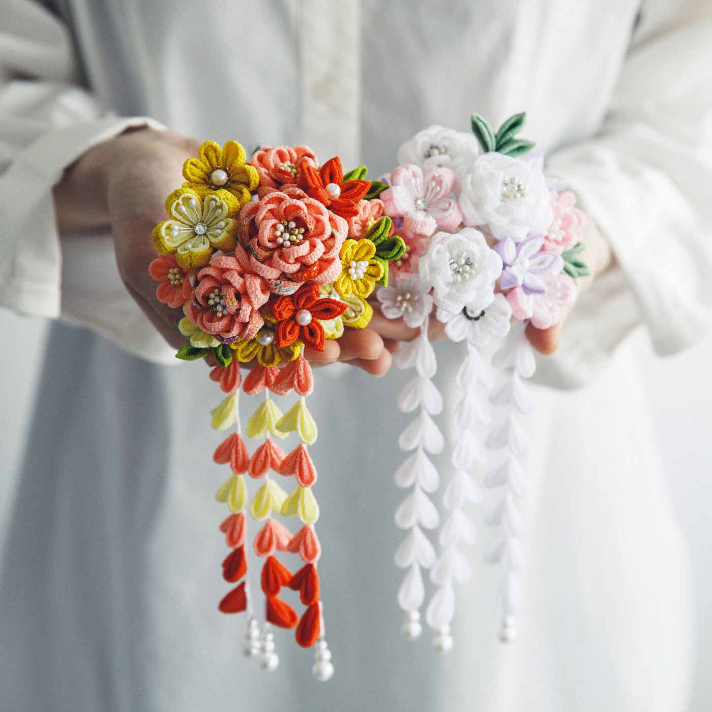 Couturier|晴れの日に華を添える つまみ細工の髪飾りの会〈純白〉