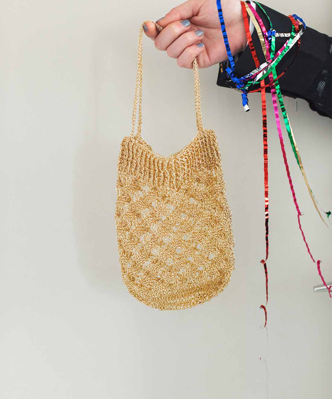 Couturier|視線を集めるきらめき やわらかくて編みやすい メタリックヤーンのかぎ針バッグの会