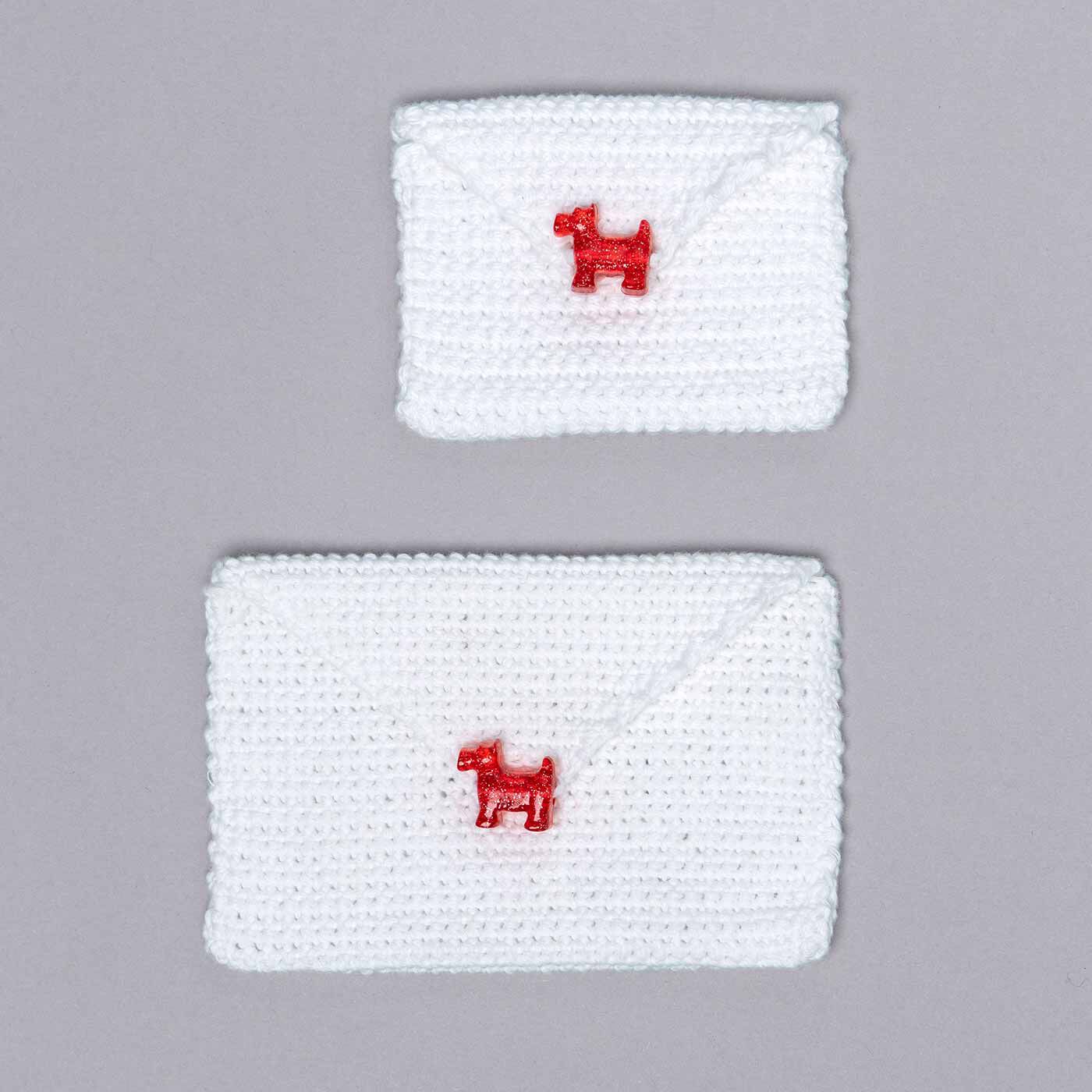 Couturier|HANDMADEが気になってきたら tekitaraとラブ＆ピースな気持ちで作った 真っ白かぎ針小物の会|wan wan pouch（ワンワンワンダフルポーチ）