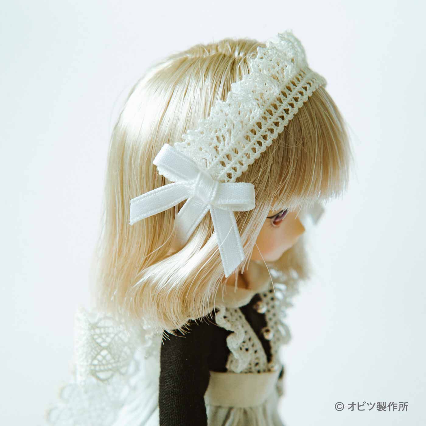 Couturier|クラシカルな甘さでおもてなし 11cmドール〈オビツ11〉用メイドドレスのキット|前も後ろもどこから見てもかわいい。
