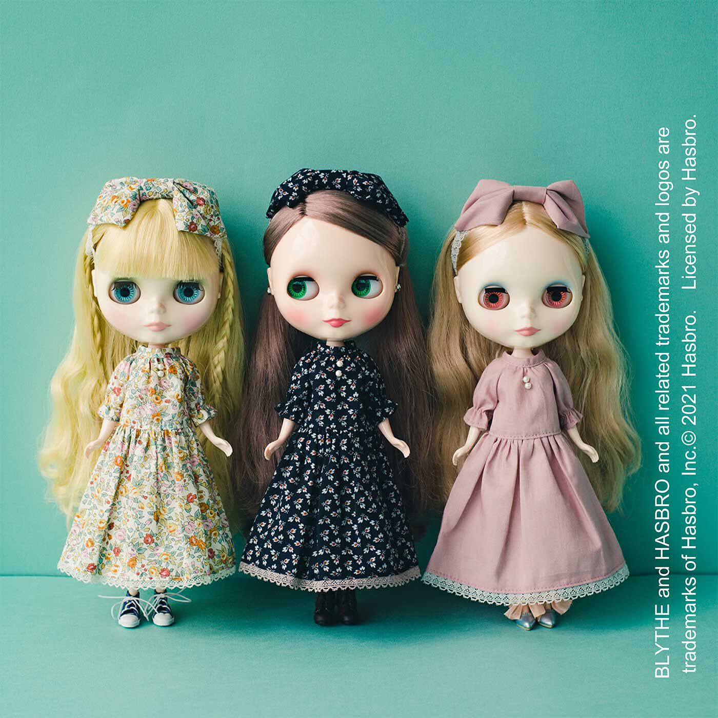 Couturier|ふんわり袖がかわいい　ドール用フレアワンピースとヘッドドレスのキット
