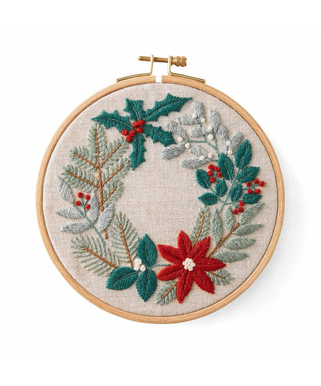 Couturier[クチュリエ]|樋口 愉美子さん 季節の刺しゅう ボタニカルリースの会|クリスマスボタニカル Christmas botanical