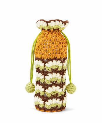 Couturier | かぎ針編みで花を咲かせるコットン糸ボトルカバー