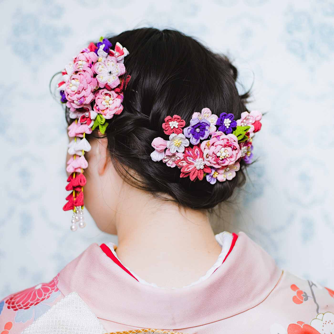 Couturier[クチュリエ]|晴れの日に華を添える つまみ細工の髪飾りの会〈桃色〉