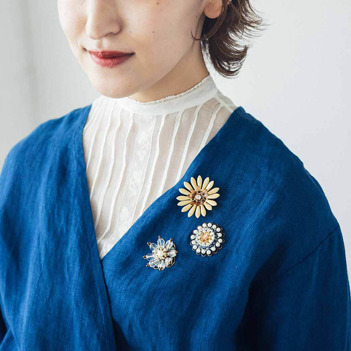 Couturier|ギフトボックスで届く　ビーズで装飾する　花のコスチュームジュエリー