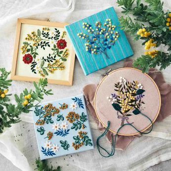 Couturier | 季節に咲きほこる ミモザ刺しゅうキット