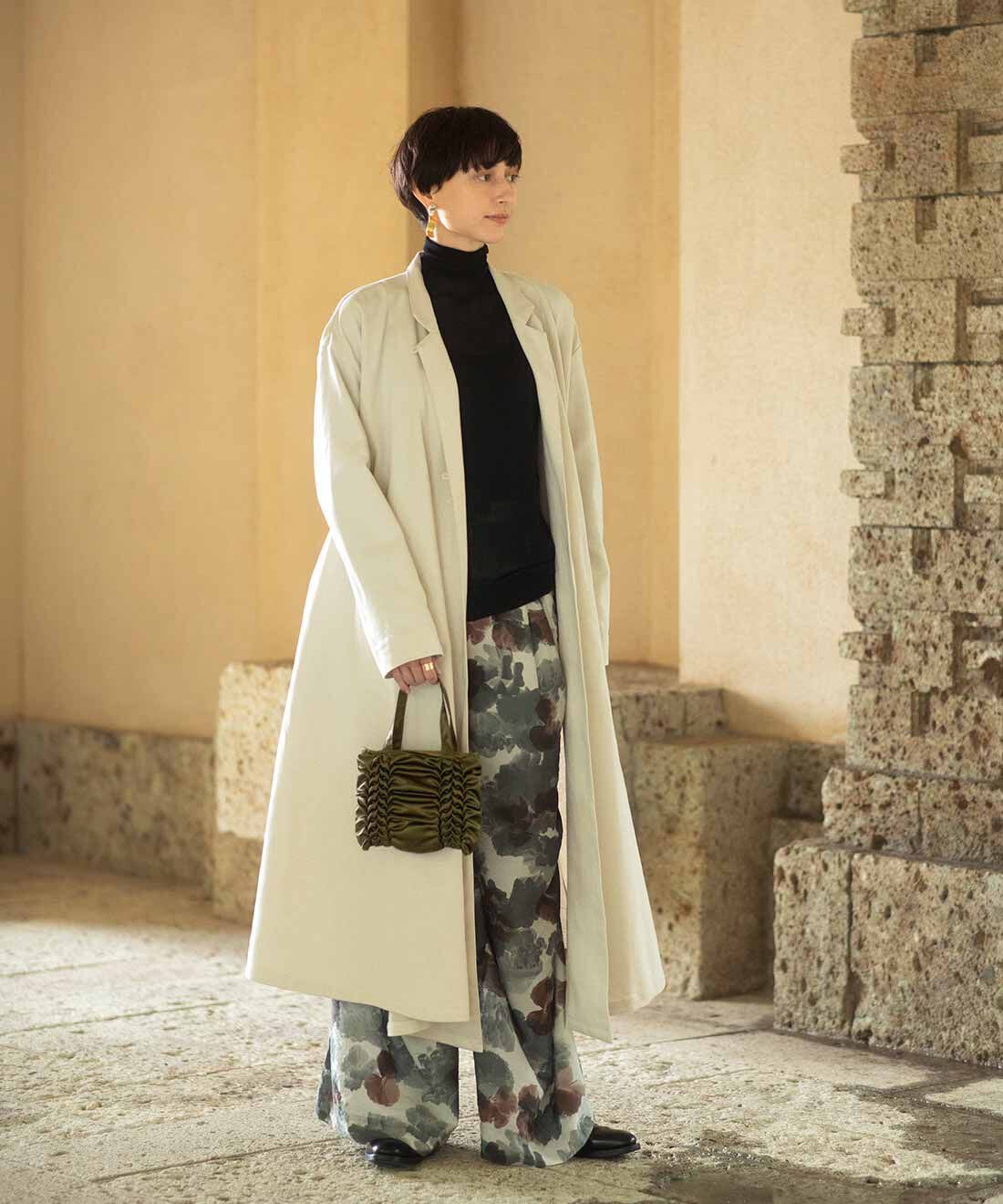 Couturier|ラティススモッキングで浮かび上がる立体模様 デイリーに使える シャイニーポーチの会