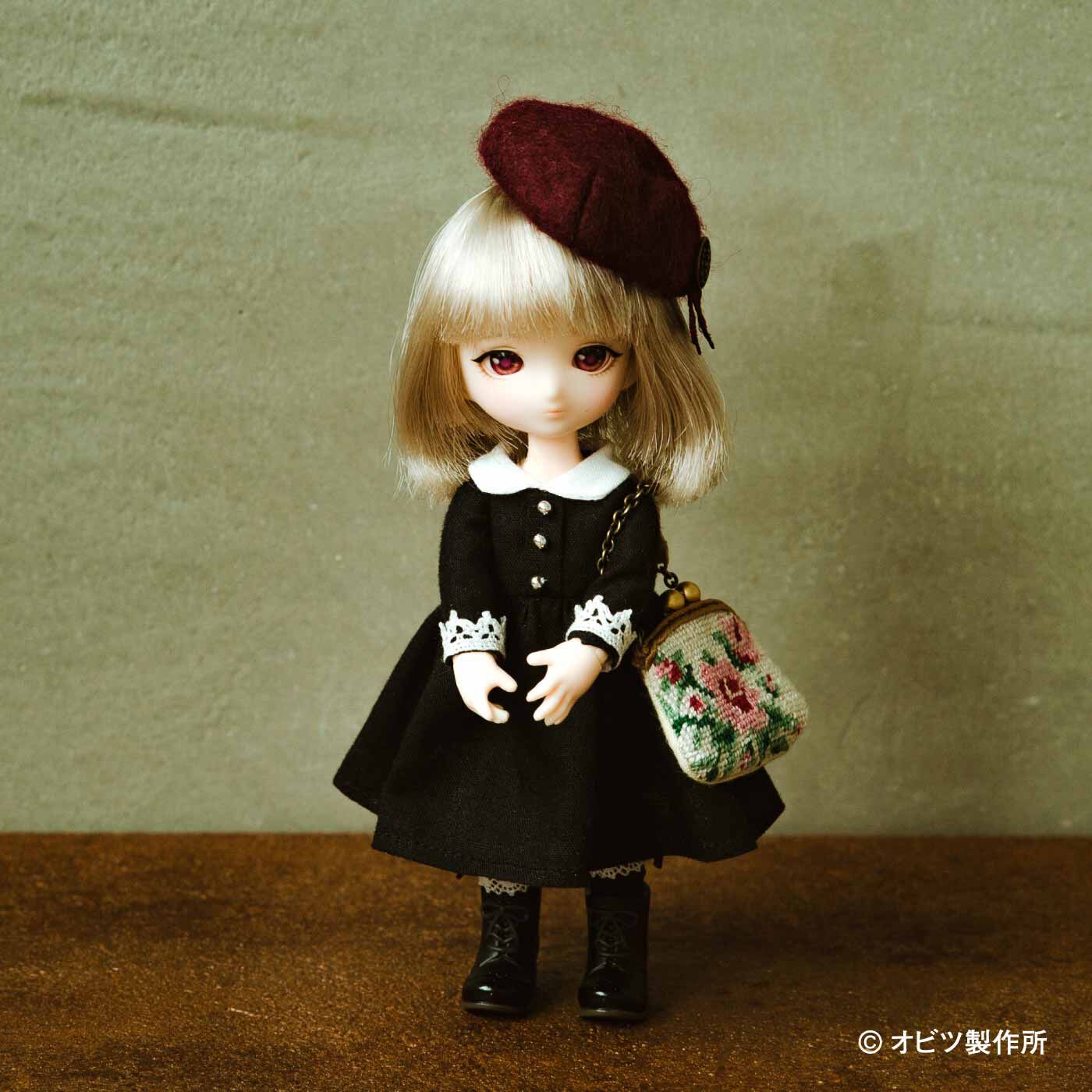 Couturier|クラシカルな甘さでおもてなし 11cmドール〈オビツ11〉用メイドドレスのキット|エプロンを外せばお出かけドレスに♪